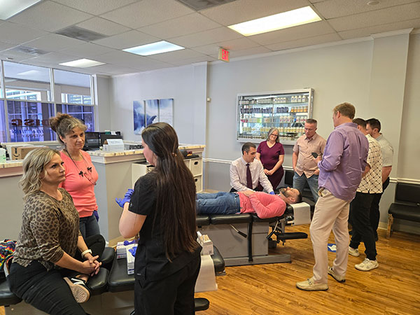 regenerative medicine injection demostration